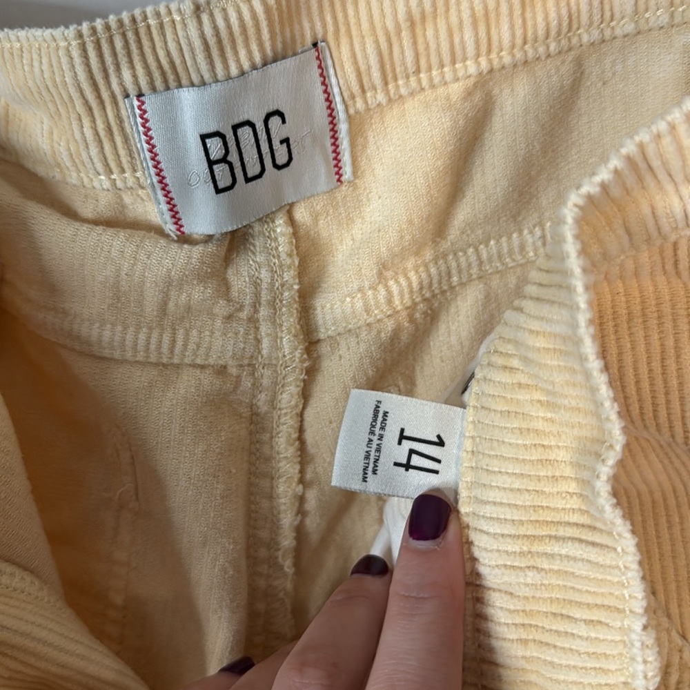 Urban Outfitters BDG Corduroy Carpenter Pant in Mango - Picture 5 of 7